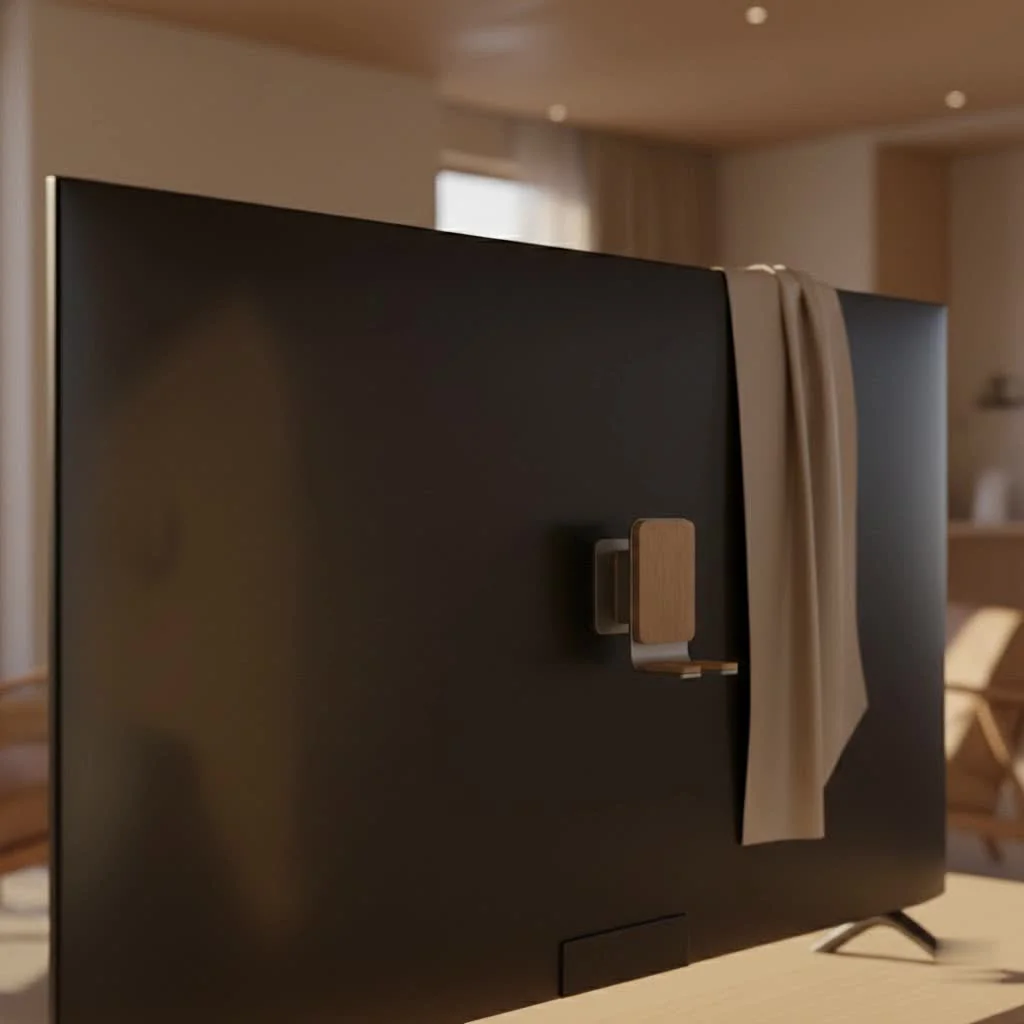 iPhone on a charging stand displaying a video call